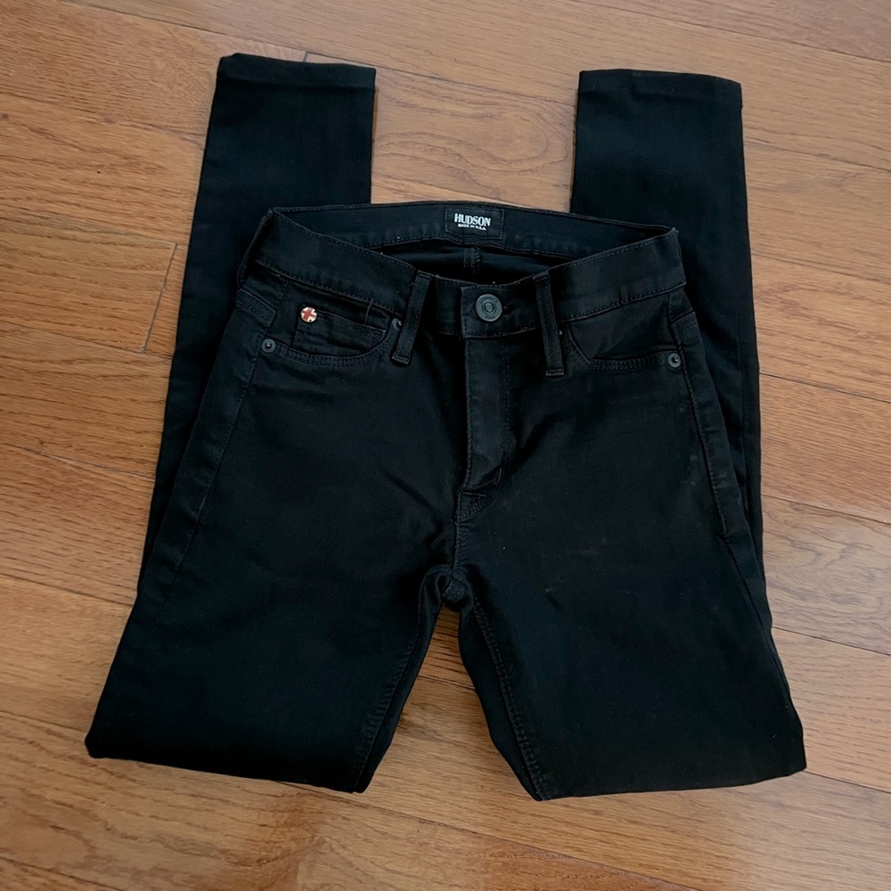 Hudson Sz 24 Black Nico Super Skinny Midrise